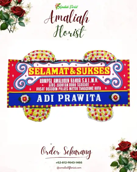 Papan Bunga Ucapan Selamat Kali Napu